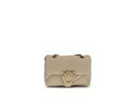 PINKO Beige Kalfsleren Bos Taurus Schoudertas