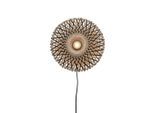 Good & Mojo , Naturfarben, Schwarz , 8x30x30 cm , LED-Leuchtmittel austauschbar ,