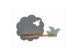 Möbelix , Grau, Grün , Holz, Metall, Holzwerkstoff , Eiche , 12x24x42 cm , RoHS, Europäischer Sicherheitsstandard , einfach zu transportieren ,