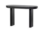 Livetastic , Schwarz , Holzwerkstoff , furniert , 1 Schublade(n) Schubladen , oval , 50x75x120 cm ,
