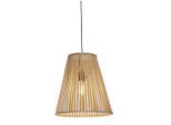 Good & Mojo , Naturfarben , Holz , Bambus , rund , 40x42x40 cm , LED-Leuchtmittel austauschbar ,