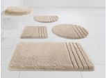 Badematte MÖVE "Loft, Badvorleger, Badezimmer Teppich" Gr. 7, beige (papyrus), H:30mm, Polyacryl, Badematten, Badematte, Badteppich, Badematten auch als 2 teiliges Set & rund