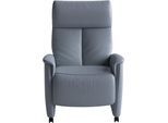 TV-Sessel SIT & MORE "Cremona Comfort", graublau, B:76cm H:112cm T:84cm, Sessel, wahlweise manuell oder elektrischer Funktion mit Akku