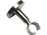 Deckenträger für Gardinenstangen GARDINIA Gr. 1, silber (edelstahlfarben), L:6cm, Gardinenstangenhalterungen, Serie Einzelprogramm Chicago Ø 20 mm