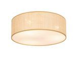 Collett's Monde Deckenleuchte , Naturfarben, Weiss , Metall, Kunststoff, Naturmaterialien , rund , 15.5 cm , RoHS, CE , Lampen & Leuchten, Innenbeleuchtung, Deckenlampe, Deckenlampen