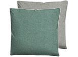 Kissenbezug BIBERNA "HERMAL Melange Flanell uni, mit Reißverschluss, Wendekissenbezug", braun (fichte), B:80cm L:80cm, Flanell, Obermaterial: 100% Baumwolle, Kissenbezüge, Kissenbezug, Feinflanell, Made in Germany zertifiziert, kuschelig weich, mit Paspel