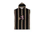 Badeponcho ROXY "Stay Magical Printed", Damen, schwarz (anthibiscusrealstripesspaced s), Obermaterial: 100% Baumwolle., Hausmäntel