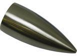 Gardinenstangen-Endstück GARDINIA "Memphis", silber (edelstahlfarben), L:5,2cm, Gardinenstangenendstücke, Gardinenstangen-Endstück, Serie Einzelprogramm Memphis Ø 16 mm