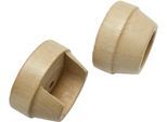 Gardinenstangenhalter GARDINIA "Wandlager für Ø 28 mm Holz" Gr. 1, beige (natur), L:17cm Ø:2,8cm, Gardinenstangenhalterungen, Serie Gardinenstangen-Set Lugano Classic Ø 28 mm
