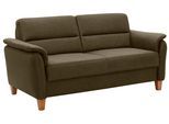 2,5-Sitzer HOME AFFAIRE "Palmera, B: 179 cm", grün (oliv), B:179cm H:89cm T:89cm, 100% Polyester;Struktur (100% Polyester);Luxus-Microfaser in Lederoptik (100% Polyester), Sofas, 2 5-Sitzer, mit Federkern