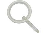 Gardinenring GARDINIA "Kreta" Gr. 1, weiß, L:0,35cm Ø:3,8cm, Metall, Gardinenbefestigungen, Gardinenring, Serie Gardinenstangen Set Kreta Ø 16/19 mm