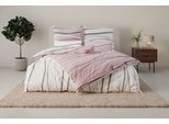 Wendebettwäsche OTTO HOME "Alvara", rosa (rosé), B/L: 135cm x 200cm, 1 Stk., 1 Stk., Linon, B/L: 80cm x 80cm, 2 Stk., Linon, Obermaterial: 100% Baumwolle, Bettwäsche, Wendebettwäsche, in Gr. 135x200 oder 155x220 cm, 100% Baumwolle, grafisches Motiv