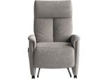 TV-Sessel SIT & MORE "Cremona Comfort Plus", grau, B:87cm H:116cm T:89cm, 100% Polyester, Sessel, bis 200 Kg belastbar, mit Herz-Waage Funktion
