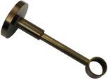 Träger GARDINIA "Wandträger geschlossen für Gardinenstange", braun (bronzefarben), B:2cm L:12cm, Gardinenstangenhalterungen, Träger, Serie Einzelprogramm Chicago Ø 20 mm