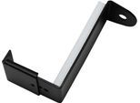 Verbinder GARDINIA "Spannvitrage-Adapter", schwarz (schwarz, matt), Ø:0,9cm, Gardinenstangenhalterungen, Verbinder, Serie Spannvitrage Ø 7/9 mm