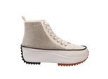 Firetrap Hoge sneakers met plateauzool voor dames (Glitterwit)