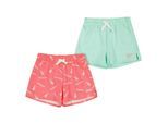 Reebok Jersey-shorts voor kinderen met een relaxte pasvorm (set van 2) (Aardbei/Groen)