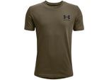 Under Armour Jongens Logo T-shirt met korte mouwen (Donkergroen)