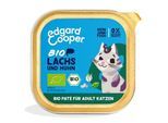 Edgard & Cooper Edgard&Cooper Nassfutter Katze Adult Paté Bio Lachs und Huhn 16x85 g