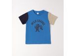 T-Shirt IDO "BABY BOY SUMMER T-SHIRT", Jungen, Gr. 9M, royal, 100% Baumwolle, Shirts T-Shirt