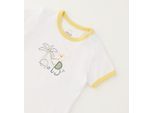 T-Shirt MINIBANDA "BABY BOY SUMMER T-SHIRT", Jungen, Gr. 9, optical weiß, 95% Baumwolle, 5% Elasthan, Shirts T-Shirt