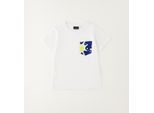 T-Shirt SARABANDA "BABY BOY SUMMER T-SHIRT", Jungen, Gr. 9M, optical weiß, 100% Baumwolle, Shirts T-Shirt