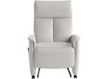 TV-Sessel SIT & MORE "Cremona Comfort", reinweiß, B:76cm H:110cm T:84cm, Sessel, TV-Sessel, wahlweise manuell oder elektrischer Funktion mit Akku