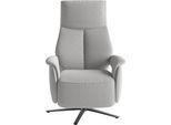 TV-Sessel SIT & MORE "TV Lazy", silber, B:75cm H:117cm T:85cm, 98% Polyester 2% Polyamid, Sessel, TV-Sessel, mit Herz-Waage-Positon und 3 Motoren