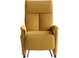 TV-Sessel SIT & MORE "Cremona Comfort Plus", mustard, B:87cm H:112cm T:89cm, 100% Polyester, Sessel, TV-Sessel, bis 200 Kg belastbar, mit Herz-Waage Funktion