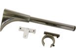 Träger GARDINIA "Universal Wandträger für Gardinenstangen", grau (titansilberfarben), Gardinenstangenhalterungen, Träger, Serie Einzelprogramm Chicago Ø 20 mm
