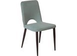 Polsterstuhl SIT "T-VELVET CHAIR 2er-Set Celadon mit Stoffbezug & Stahlgestell", grün (celadon stc 3, schwarz), B:56cm H:86cm T:48cm, Modischer Samtstoff STC (100% Polyester), Stühle, Polsterstuhl, Komfortpolsterung an Sitz und Rücken für entspanntes Sitzen
