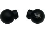 Gardinenstangen-Endstück "Kugel für Ø 20 mm", schwarz (schwarz, matt), 2 Stk., SCHÖNER WOHNEN-KOLLEKTION, Gardinenstangenendstücke, Gardinenstangen-Endstück, Serie Einzelprogramm Leon Ø 20 mm
