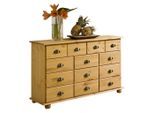 Idimex Apothekerkommode, Kiefer, Kiefer, Holz, Kiefer, Vintage, 117x73x35 cm, FSC Mix, Wohnzimmer, Kommoden & Sideboards, Kommoden