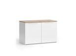 Vicco Kommode, Weiß, Sonoma Eiche, Holzwerkstoff, 2 Fächer, Rechteckig, 80x50x40 cm, Wohnzimmer, Kommoden & Sideboards, Kommoden