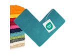 WohnDirect Eckbadematte, Petrol, Textil, 100x100 cm, Oeko-Tex® Standard 100, Badtextilien, Badematten