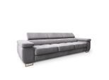 Masseno Bettsofa, Hellgrau, Textil, 281x87x98 cm, Wohnzimmer, Sofas & Couches, Schlafsofas