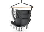 Outtec Hängesessel, Schwarz, Textil, 1-Sitzer, 100x130x75 cm, Gartenmöbel, Hängesessel