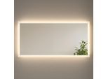 Emke Badspiegel, Transparent, Glas, Rechteckig, 120x60x3.5 cm, CE, Badezimmer, Badezimmerspiegel, Badspiegel