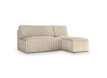 Masseno Ecksofa, Creme, Kunststoff, 3-Sitzer, L-Form,L-Form, 200x140 cm, Wohnzimmer, Sofas & Couches, Wohnlandschaften, Ecksofas