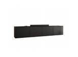 Kier Furniture Tv-Lowboard, Schwarz, Holzwerkstoff, 206.4x42x38.9 cm, Wohnzimmer, Wohnwände, Lowboards, Lowboards stehend