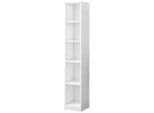 Bücherregal,, Weiß, Holzwerkstoff, 25x182x30 cm, Wohnzimmer, Regale, Bücherregale