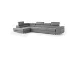Masseno Ecksofa, Grau, Holz, 5-Sitzer, L-Form,L-Form, 346x202 cm, Wohnzimmer, Sofas & Couches, Wohnlandschaften, Ecksofas