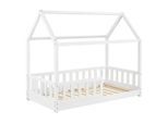 Juskys Kinderbett, Weiß, Holz, 80x160 cm, Kinderzimmer & Jugendzimmer, Kindermöbel, Kinderbetten, Kindereinzelbetten
