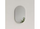 Emke Wandspiegel, Weiß, Glas, Oval, 40x70x70 cm, Spiegel, Wandspiegel