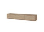 Masseno Lowboard, Eiche, Holzwerkstoff, 180x32x36 cm, Wohnzimmer, Wohnwände, Lowboards, Lowboards stehend