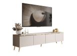 Lookway Lowboard, Kaschmir, Metall, 200x48x40 cm, Wohnzimmer, Wohnwände, Lowboards, Lowboards stehend