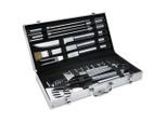 tectake Grillbesteck, Grau, Metall, 47 cm, Grills & Outdoor-Küchen, Grillbesteck