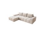 Prometo Möbel Ecksofa, Creme, Holz, L-Form, 285x180 cm, Wohnzimmer, Sofas & Couches, Wohnlandschaften, Ecksofas