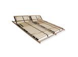 Sleepneo Lattenrost, Buche, Holz, 7-Zonen, 200x200 cm, Hergestellt in Deutschland, Blauer Engel, TÜV Süd, verstellbar, Schlafzimmer, Lattenroste