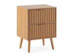VS Venta-stock Nachttisch, Eiche, Holz, Rechteckig, 40x55x30 cm, Schlafzimmer, Nachttische